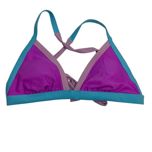 Salt + Cove Contrast-Trim Triangle Bikini Top & Contrast Bikini Bottoms XL New - Picture 3 of 9